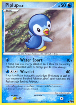 Piplup - pokemon TCG Card