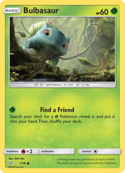 Bulbasaur - pokemon TCG Card