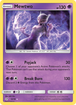 Mewtwo - pokemon TCG Card