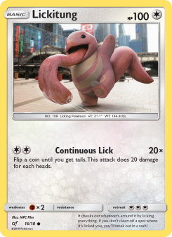 Lickitung - pokemon TCG Card