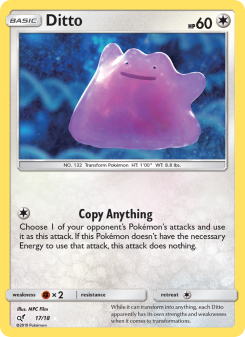 Ditto - pokemon TCG Card