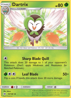 Dartrix - pokemon TCG Card