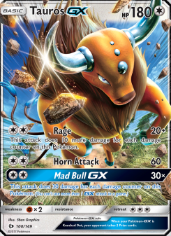 Tauros GX - pokemon TCG Card