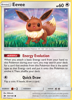 Eevee - pokemon TCG Card