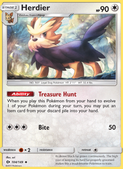 Herdier - pokemon TCG Card