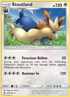 Stoutland - pokemon TCG Card