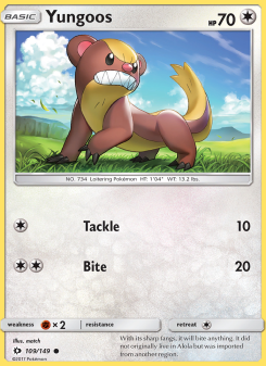 Yungoos - pokemon TCG Card