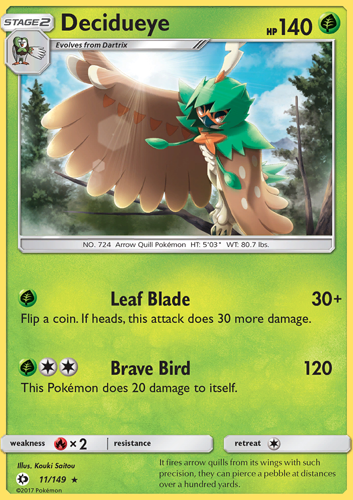 Decidueye - Pokémon TCG Card