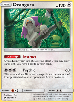 Oranguru - pokemon TCG Card