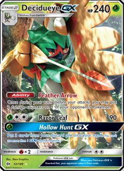 Decidueye GX - pokemon TCG Card