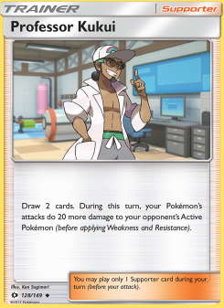 Professor Kukui - pokemon TCG Card