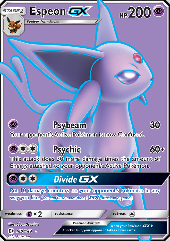 Espeon GX - Pokémon TCG Card