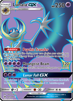 Lunala GX - pokemon TCG Card