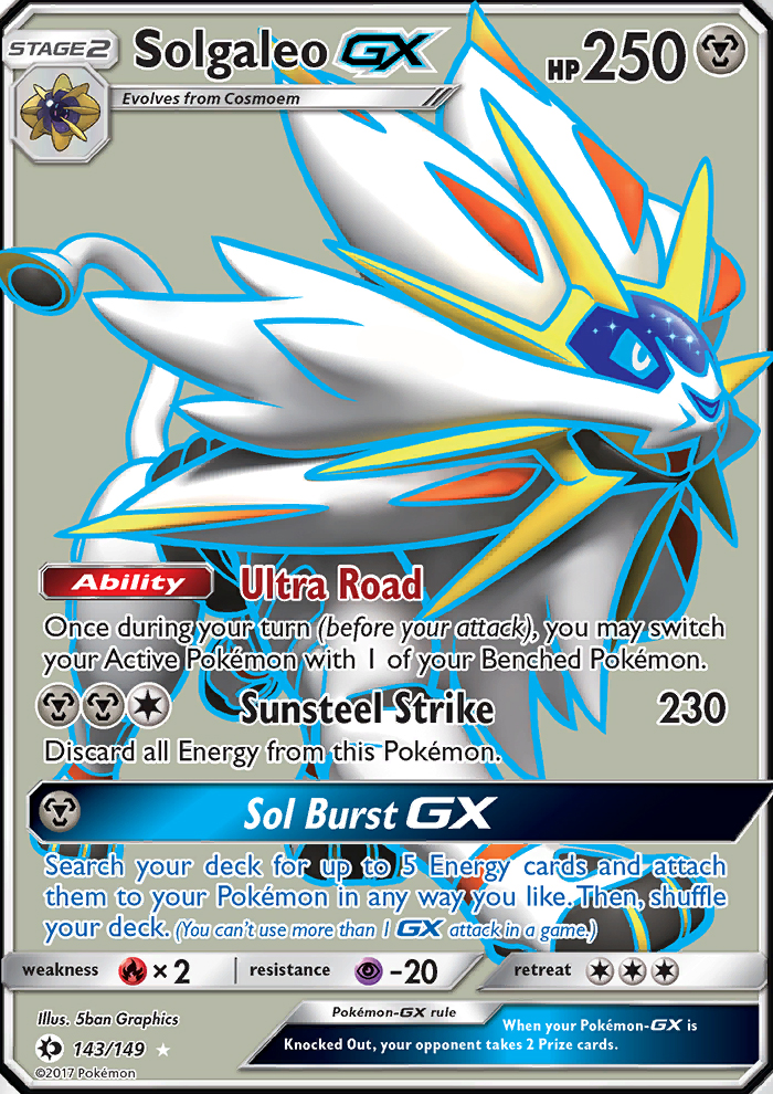 Solgaleo GX - Pokémon TCG Card