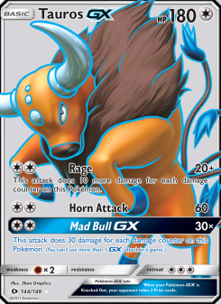 Tauros GX - pokemon TCG Card