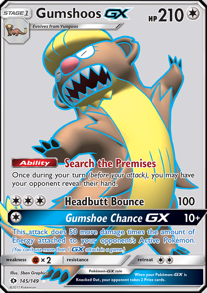 Gumshoos GX - Pokémon TCG Card