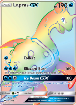 Lapras GX - pokemon TCG Card