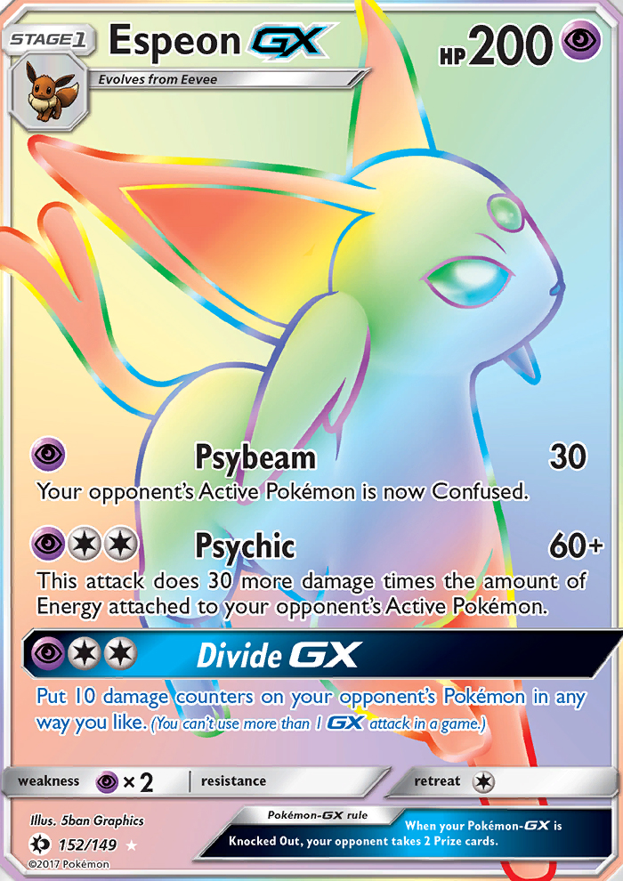 Espeon GX - Pokémon TCG Card