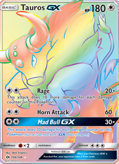 Tauros GX - pokemon TCG Card