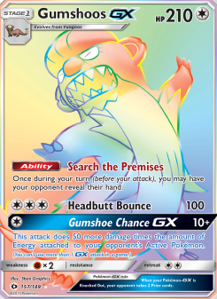 Gumshoos GX - pokemon TCG Card