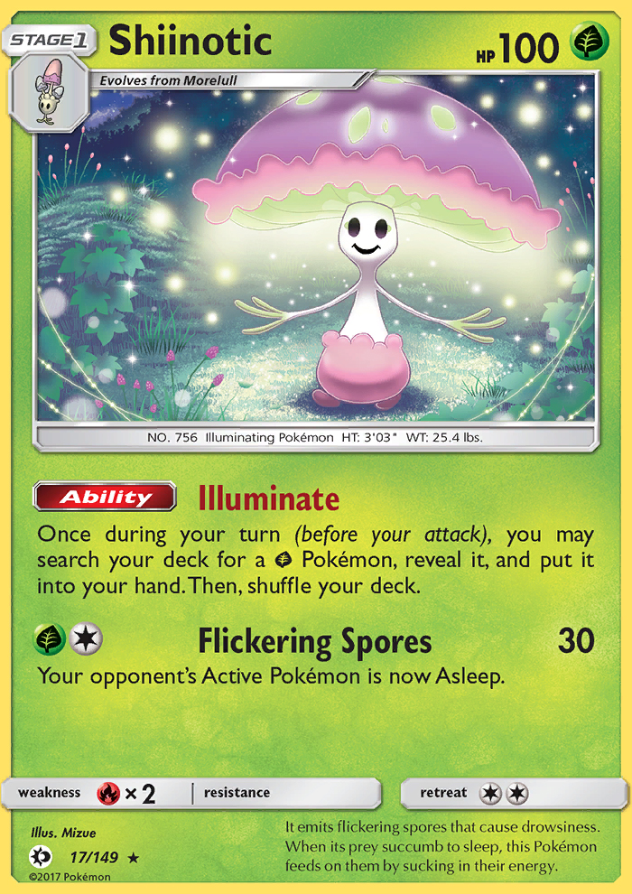 Shiinotic - Pokémon TCG Card