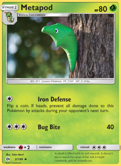 Metapod - pokemon TCG Card