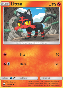 Litten - pokemon TCG Card