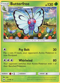 Butterfree - pokemon TCG Card