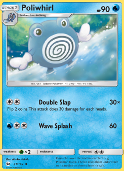 Poliwhirl - pokemon TCG Card