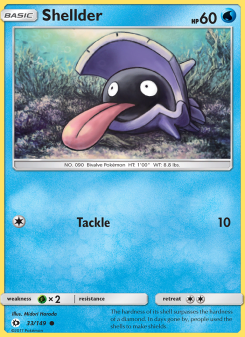 Shellder - pokemon TCG Card