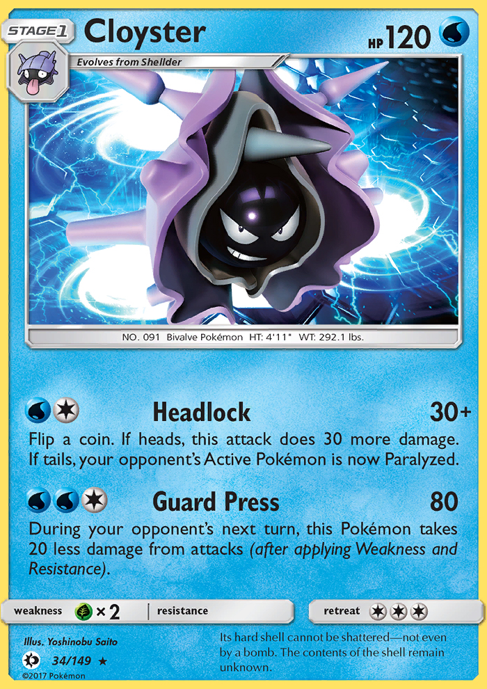Cloyster - Pokémon TCG Card