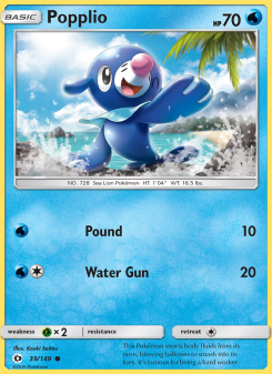 Popplio - pokemon TCG Card