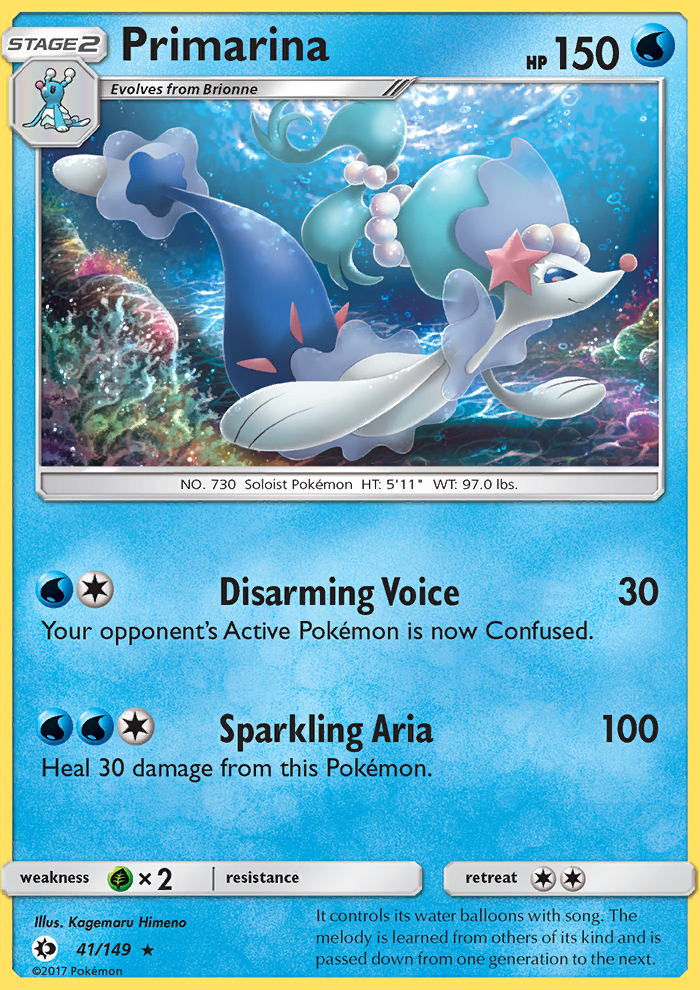Primarina - Pokémon TCG Card