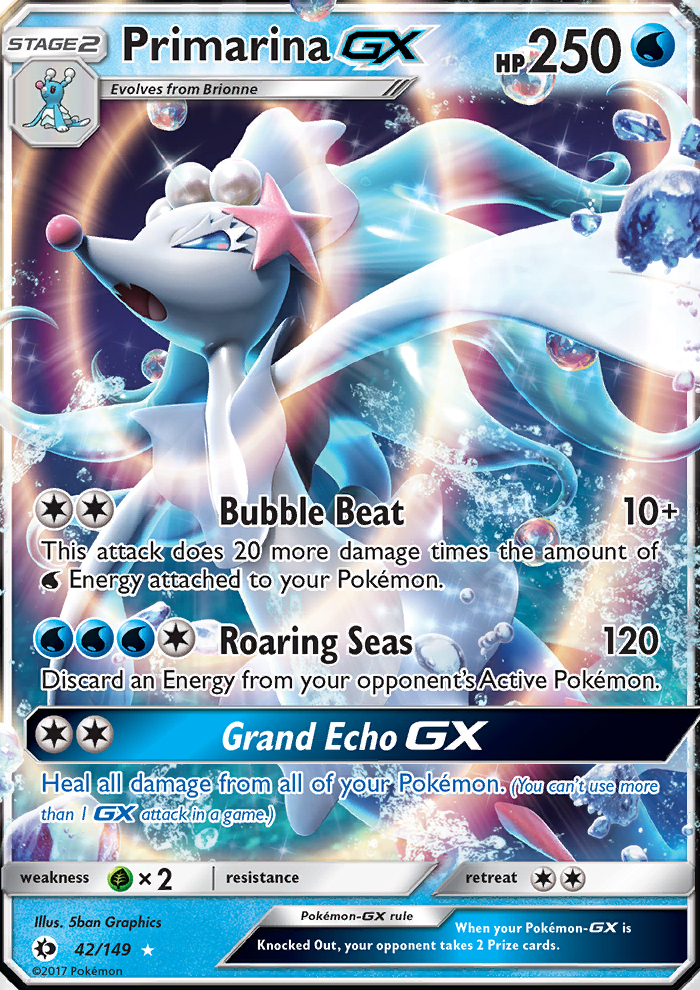 Primarina GX - Pokémon TCG Card