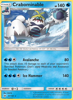 Crabominable - pokemon TCG Card