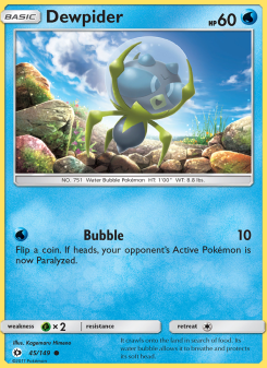Dewpider - pokemon TCG Card