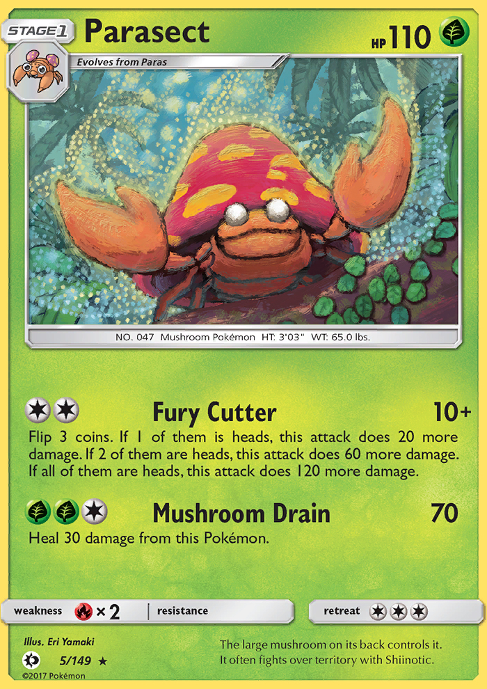 Parasect - Pokémon TCG Card