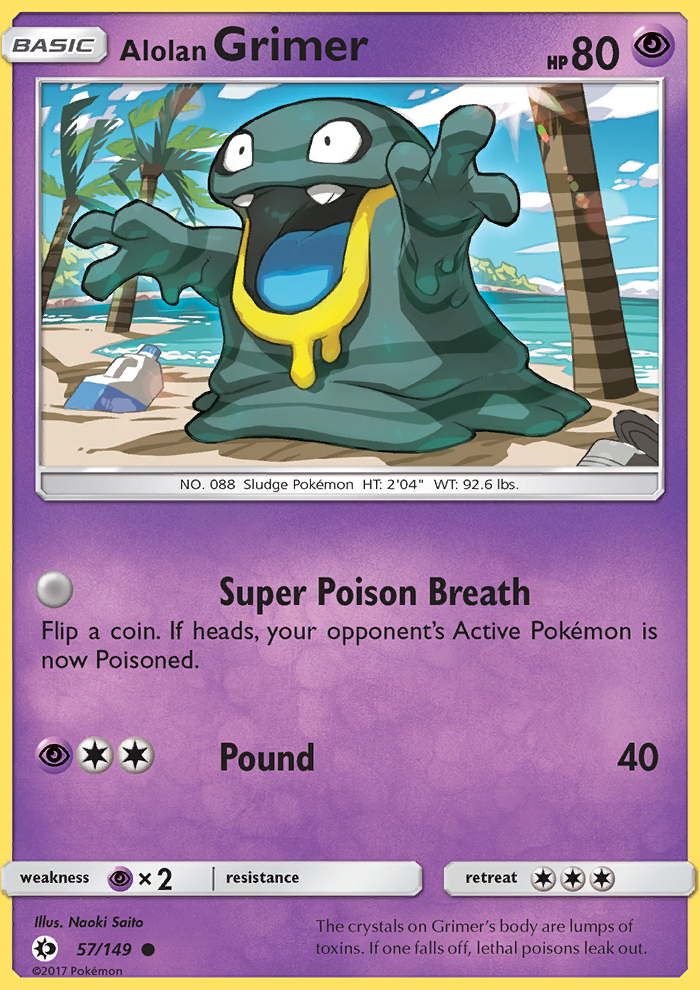 Alolan Grimer - Pokémon TCG Card