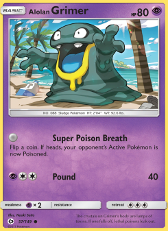 Alolan Grimer - pokemon TCG Card