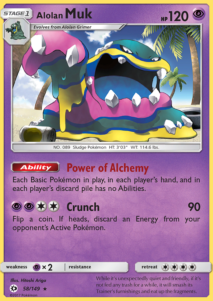 Alolan Muk - Pokémon TCG Card