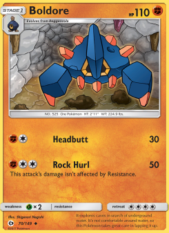 Boldore - pokemon TCG Card