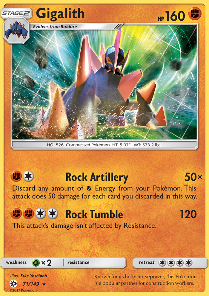 Gigalith - Pokémon TCG Card