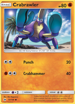 Crabrawler - pokemon TCG Card