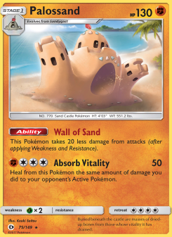 Palossand - pokemon TCG Card