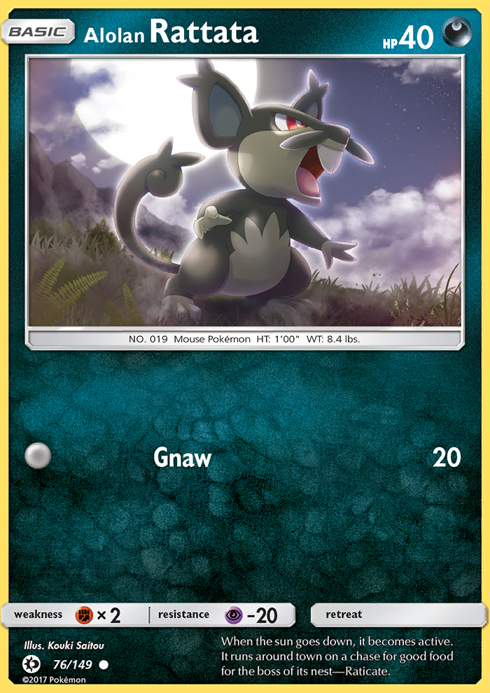 Alolan Rattata - Pokémon TCG Card