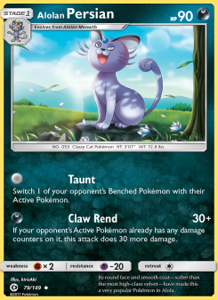 Alolan Persian - pokemon TCG Card