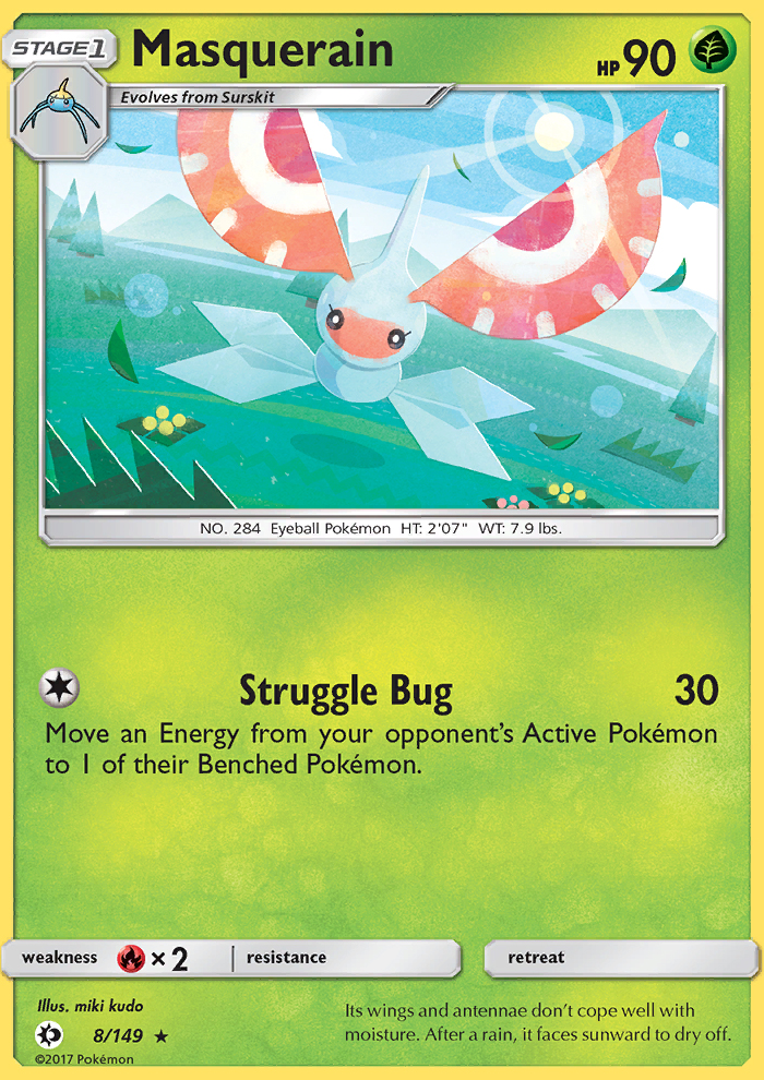 Masquerain - Pokémon TCG Card