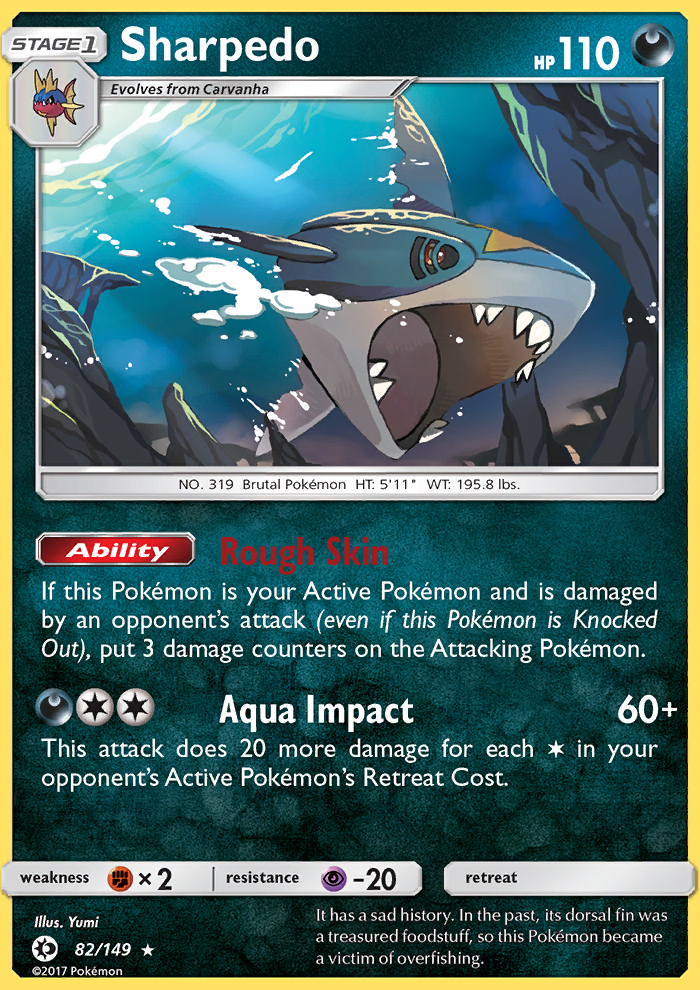 Sharpedo - Pokémon TCG Card