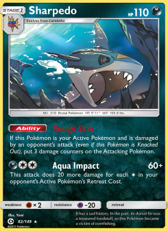 Sharpedo - pokemon TCG Card