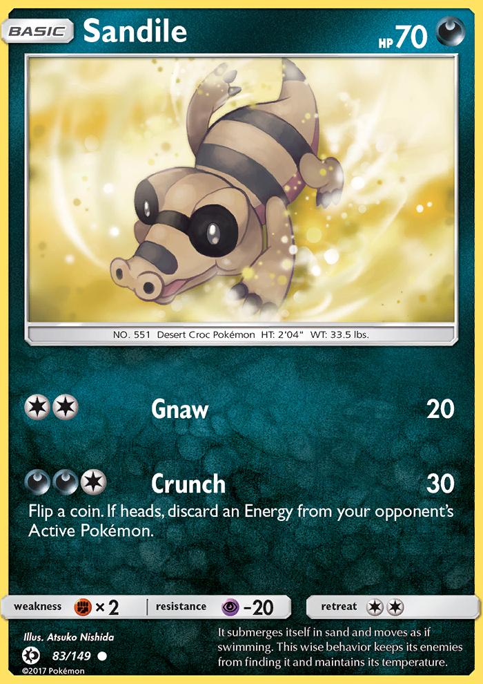 Sandile - Pokémon TCG Card